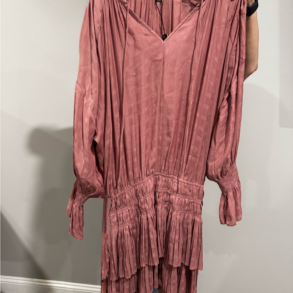 Current Air Long Sleeve smocked dress